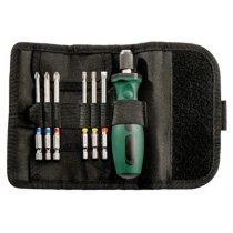 Набор отверток Metabo (7 шт.) рукоять-держатель +  PZ1, PZ2, PH2, TX20, TX25, плоская