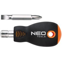 Отвертка NEO, битодержатель 1/4", двусторонняя бита, SL6, PH2