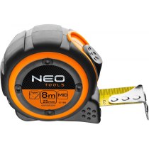 Рулетка Neo Tools, 8м x 25мм, 2 фіксатори змотування, магніт