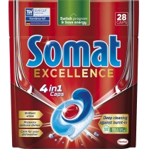 Таблетки для миття посуду у посудомийній машині Somat Exellence (Екселенс), 28 таблеток