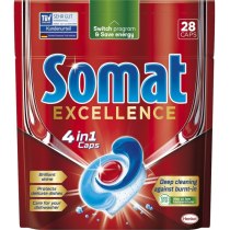 Таблетки для миття посуду у посудомийній машині Somat Exellence (Екселенс), 28 таблеток