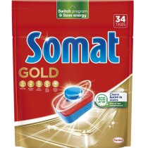 Таблетки для миття посуду у посудомийній машині Somat Gold (Голд), 34 таблетки