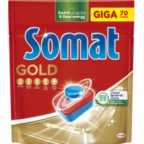 Таблетки для миття посуду у посудомийній машині Somat Gold (Голд), 70 таблеток
