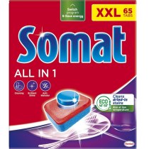 Таблетки для миття посуду у посудомийній машині Somat All in one (Все в 1), 65 таблеток