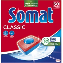 Таблетки для миття посуду у посудомийній машині Somat Classic (Класік), 50 таблеток
