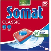 Таблетки для миття посуду у посудомийній машині Somat Classic (Класік), 50 таблеток