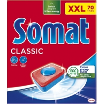 Таблетки для миття посуду у посудомийній машині Somat Classic (Класік), 70 таблеток