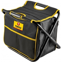 Табурет складаний та сумка для інструменту TOPEX, поліестер, 24 внутрішні кишені, 3 зовнішні кишені,