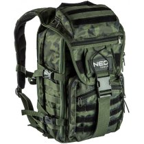 Рюкзак Neo Tools Camo, 30л, 22 кишені, посилений, поліестер 600D, 50х29.5х19см, камуфляж