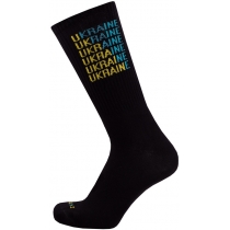 Шкарпетки демісезонні бавовняні "Україна", патріотична колекція DUNA 2236; 25-27; чорний