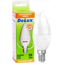Лампа світлодіодна DELUX BL37B 7Вт 6500K 220В E14 холодний білий