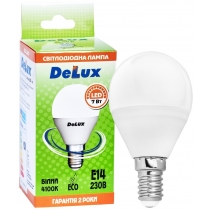 Лампа світлодіодна DELUX BL50P 7Вт 4100K 220В E14 білий
