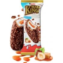 Вафлі Kinder Maxi King карамель в молочному шоколаді з горіхами 35г