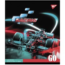 Тетрадь 24 листов, клетка, "Racing championship"