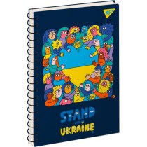 Зошит для записів YES А5/80 од.спіраль "Ukraine 2"