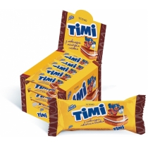 Тістечко бісквітне Tімі з шоколадно-молочним смаком 35 г, 18 шт