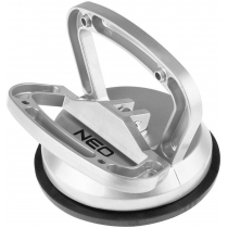 Присоска вакуумна NEO, для скла, одинарна, алюмінієвий корпус, діаметр 120 мм, 50 кг