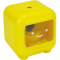 Чинка автоматична пластикова на батарейках, жовта