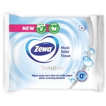 Туалетний папір вологий  Zewa Pure moist 42 шт