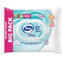 Туалетний папір вологий Zewa Baby moist 80 шт