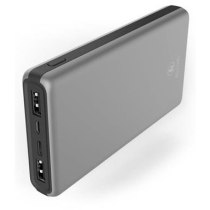 Акумулятор портативний літій-іонний Power Bank Hama ALU15HD 15000 mAh Silver