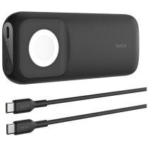 Акумулятор портативний літій-іонний Power Bank Belkin 10000мА·год 20Вт, Apple Watch, чорний