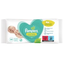 Дитячі вологі серветки ТМ Pampers New Baby 50шт ПрепакКороб