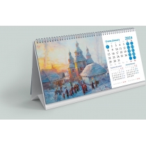 Календар настільний з перекидним блоком 2024 (Український пейзаж)