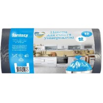 Пакети для сміття ТМ Fantasy Home, 35л, 60шт, міцні чорні