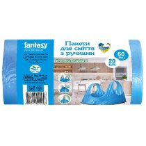 Пакети для сміття ТМ Fantasy, 60л, 20шт.