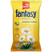 Серветки вологі ТМ Fantasy Premium антисептичні, 15 шт.