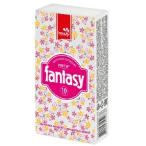 Носовые платки "Fantasy" цветы 3 слоя