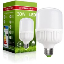 Лампа EUROELECTRIC LED надпотужна Plastic 30W E27 4000K (40)