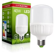 Лампа EUROELECTRIC LED надпотужна Plastic 40W E27 6500K (40)