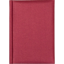 Щоденник недатований, ECONOMIX Текстиль, червоний, А6
