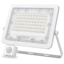 LED прожектор VIDEX F2e 50W 5000K з датчиком руху та освітленості