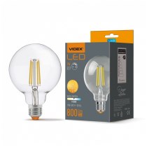 Лампа LED VIDEX Filament G95FD 7W E27 4100K дімерна