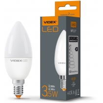 Лампа LED VIDEX  C37e 3.5W E14 3000K
