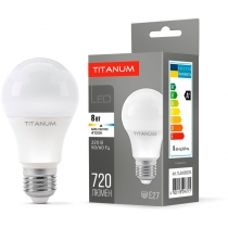 Лампа LED TITANUM A60 8W E27 4100K