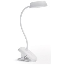 Лампа настільна Philips LED Reading Desk lamp Donutclip 3W, 4000K, 1200mAh (Lithium battery), білий