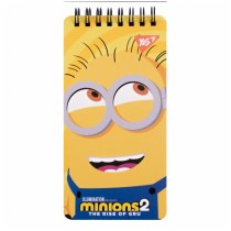 Блокнот 80х160 мм, 60 арк., подв. cпіраль Minions