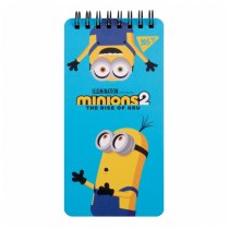 Блокнот 80х160 мм, 60 арк., подв. cпіраль Minions