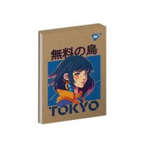 Блокнот А6/80 кл клей, белила YES Anime крафт