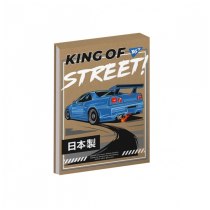 Блокнот А6/80 кл клей, белила YES King of the street крафт