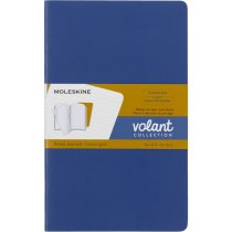 Записник Moleskine Volant 13 х 21 см 80 сторінок в лінію Незабудка, Бурштин (2 шт)