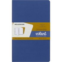 Записник Moleskine Volant 13 х 21 см 80 нелінованих сторінок Незабудка, Бурштин (2 шт)