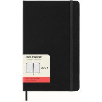 Щоденник Moleskine 2024 13 х 21 см 400 сторінок Чорний