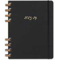 Щотижневик Moleskine 2023-2024 Spiral Академічний 19 х 25 см 200 сторінок Чорний