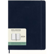 Щотижневик Moleskine 2024 19 х 25 см 144 сторінки Сапфір М’який