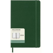 Щотижневик Moleskine 2024 13 х 21 см 144 сторінки Миртовий Зелений